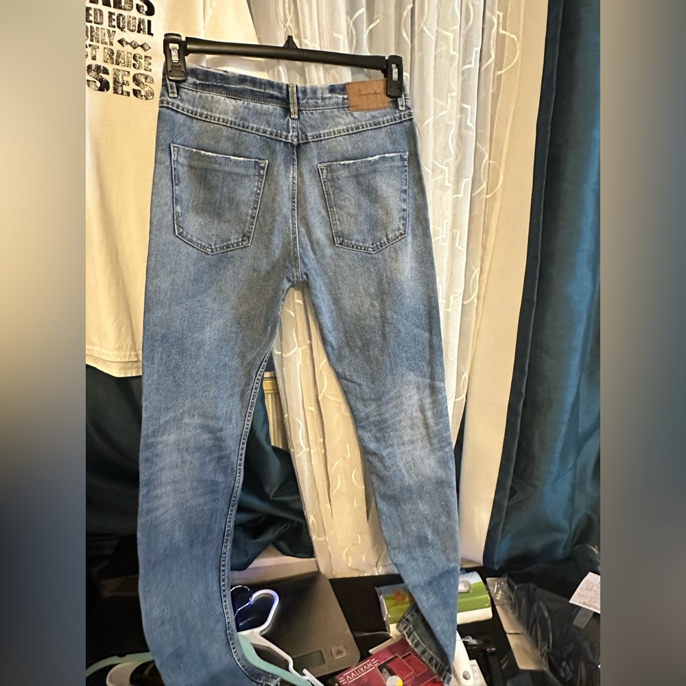 Zara Premium Washed Women’s Denim Jeans - Picture 3 of 5